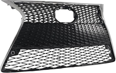 KARPAL Front Bumper Grille Compatible with 2014-2016 Lexus F-Sport IS200t IS250 IS350, Upper & Lower Grill Replace LX1200152 LX1036115 Gloss Black in Saudi Arabia
