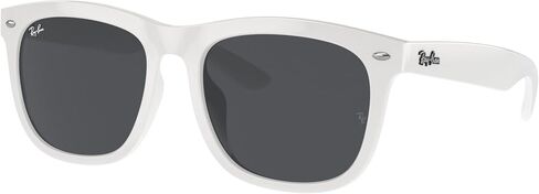 حزمة النظارات الشمسية Ray-Ban RB4260D: RB 4260D 671/87 أبيض ورمادي داكن ومقود سيليكون عالمي مضاد للانزلاق in Saudi Arabia