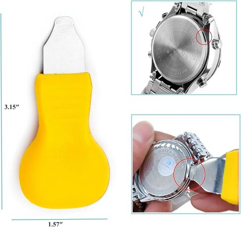 أداة إزالة ظهر الساعة الاحترافية، طقم أدوات فتح علبة الساعة الخلفية 6 في 1، مجموعة استبدال بطارية ساعة اليد، طقم إصلاح الساعة، 4 ألوان in Kuwait