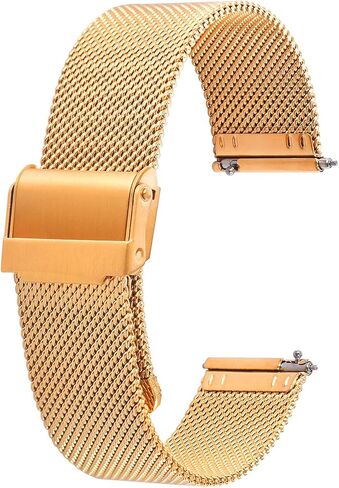 Stainless Steel Mesh Watch Band for Men Women, Quick Release Mesh Watch Straps 18mm 20mm 22mm in Kuwait