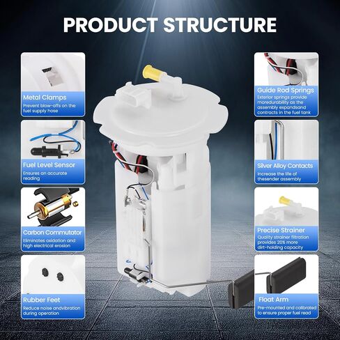 E8854M Fuel Pump Module Assembly Compatible with Nissan Rogue Select 2014-2015, Compatible with Nissan Rogue 2008-2013, L4 2.5L GAS, Replaces 17040JM00A, 17040JM00B in Saudi Arabia