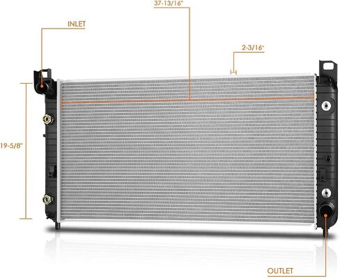 DPI-2948 OE Style Radiator Compatible with 03-07 Silverado/Sierra 8.1L w/o Allison Trans in Saudi Arabia
