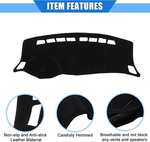 Car Dashboard Cover Compatible for Nissan Sentra 2012-2019, Protective Polyester Red Center Console Interior Trim Dash Cover Mat Pad in Saudi Arabia
