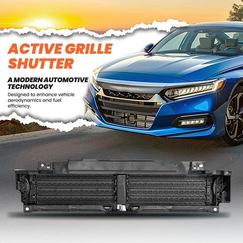 HECASA Active Grille Shutter Front Upper w/o Motor Compatible with 2018-2021 Honda Accord Sedan 4-Door Replacement for 71300-TVA-A01 HO1206107 Active Grille Assembly Air Upper Shutter in Saudi Arabia