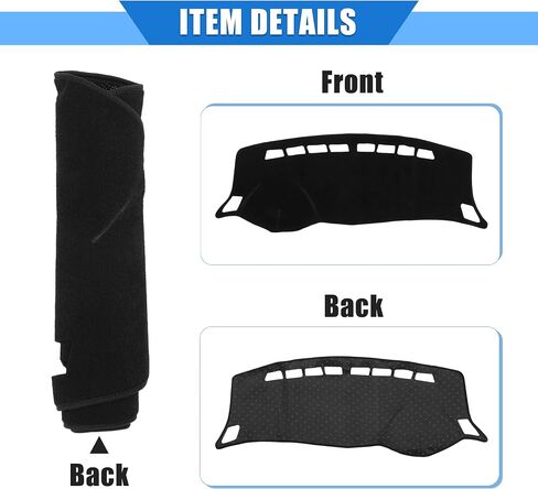 Car Dashboard Cover Compatible for Nissan Sentra 2012-2019, Protective Polyester Red Center Console Interior Trim Dash Cover Mat Pad in Saudi Arabia