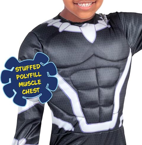 Marvel Spin Official Toddler Deluxe Halloween Costume - Premium Quality Padded Jumpsuit and Fabric Headpiece (3T-4T) in Kuwait