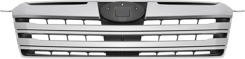 شبكة المصد الأمامي HECASA متوافقة مع 2013-2014 Subaru Outback 91121AJ14A SU1200152 غطاء الشواية وإدراج البلاستيك (ABS) مطلي + كروم أسود + فضي in Saudi Arabia
