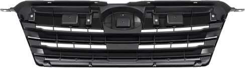 شبكة المصد الأمامي HECASA متوافقة مع 2013-2014 Subaru Outback 91121AJ14A SU1200152 غطاء الشواية وإدراج البلاستيك (ABS) مطلي + كروم أسود + فضي in Saudi Arabia