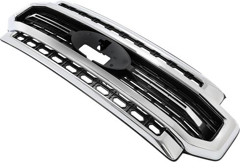 HECASA Front Grille Compatible with 2020-2022 Ford F250 F350 Super Duty Bumper Grill Silvery+Black in Saudi Arabia