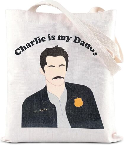 KUIYAI Vampire TV Show مستوحاة من حقيبة حمل Vampire Lover Movie Character Gift Charlie Fans Gift Charlie Is My Daddy حقيبة قماش (CharlieDaddyToteS) in Kuwait