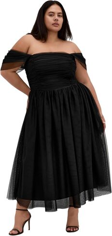 City Chic Women's Plus Size Dress - Lulu Midi in Saudi Arabia