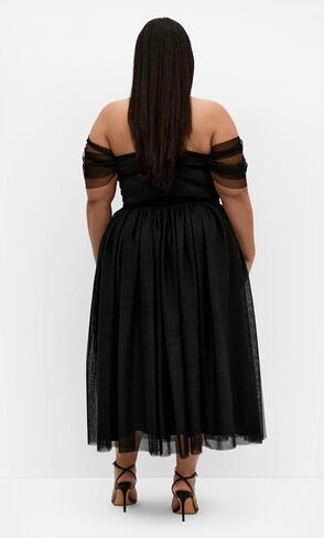 City Chic Women's Plus Size Dress - Lulu Midi in Saudi Arabia