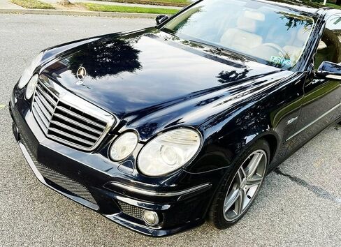 iJDMTOY عدسة شفافة بيضاء كاملة بشريط LED أمامي مجموعة ضوء علامة متوافقة مع 2007-2009 Mercedes W211 E-Class LCI، مدعوم بـ 60-SMD LED، استبدل مصابيح العلامات الجانبية الكهرمانية OEM in Saudi Arabia