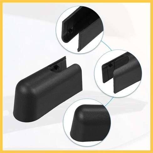 Rear Windshield Wiper Arm Nut Cover Cap Fit for Ford Expedition - Pack of 1 Black Auto Replacement Parts in Saudi Arabia