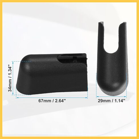 Rear Windshield Wiper Arm Nut Cover Cap Fit for Ford Expedition - Pack of 1 Black Auto Replacement Parts in Saudi Arabia