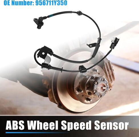 X AUTOHAUX 1 Pcs Front Right ABS Wheel Speed Sensor for Kia Picanto 2012-2017 No.956711Y350 in Saudi Arabia