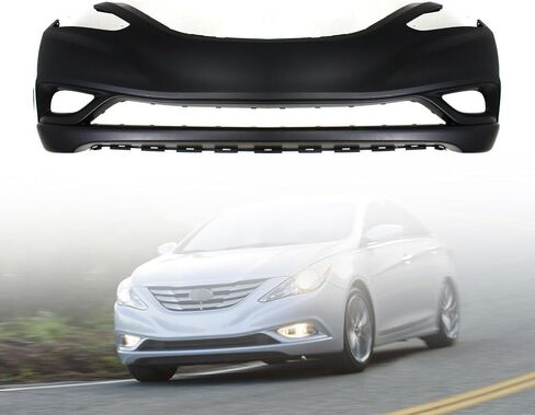 Front Bumper Cover Fascia Primed Compatible With 2011 2012 2013 Hyundai Sonata Korea Built, Replacement For HY1000183, 865113Q000 in Saudi Arabia