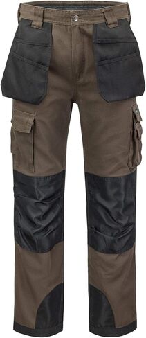 بنطال عمل البضائع القوي للرجال من Kolossus - 12 جيبًا وسروال تكتيكي للركبتين معزز بالبولي إيثيلين in Kuwait
