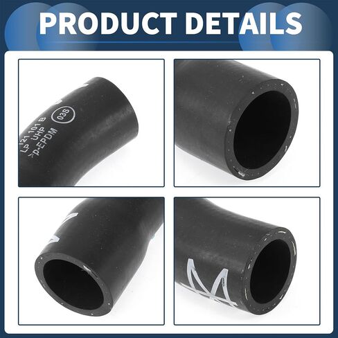 Radiator Hose Heater Hose No.06D121101B for Audi A4 2.0L Base Sedan 4-Door 2007-2008 Black Rubber 1 Pc Coolant Pipe Good Sealing in Saudi Arabia