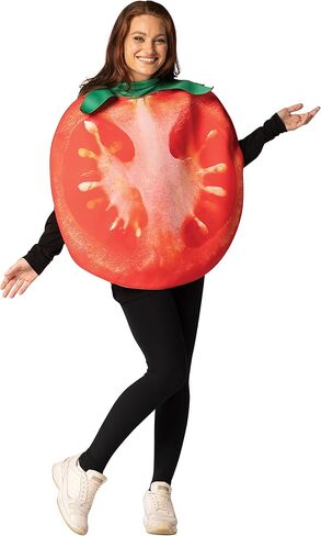 Rasta Imposta Tomato Slice Halloween Costume Tomatoe Fruit Vegetables Food Novelty Party Funny Mens Womens Costumes, Adult One Size in Saudi Arabia