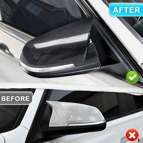 أغطية مرايا الباب لملحقات BMW الخارجية أغطية مرايا جانبية للرؤية الخلفية متوافقة مع ألياف الكربون F20 F22 F23 F30 F31 F32 F33 F36 F87 M2 X1 E84 in Kuwait