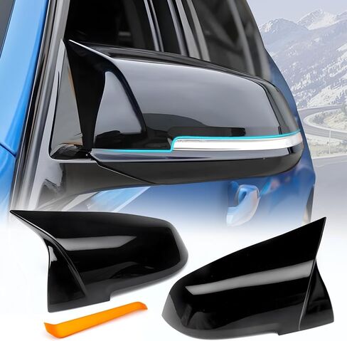 أغطية مرايا الباب لملحقات BMW الخارجية أغطية مرايا جانبية للرؤية الخلفية متوافقة مع ألياف الكربون F20 F22 F23 F30 F31 F32 F33 F36 F87 M2 X1 E84 in Kuwait