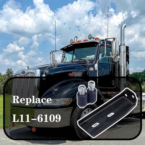 L11-6109 2 حزمة غطاء محرك السيارة قوس STL مناسب لـ Peterbilt 386، الجانب الأيسر والأيمن in Kuwait