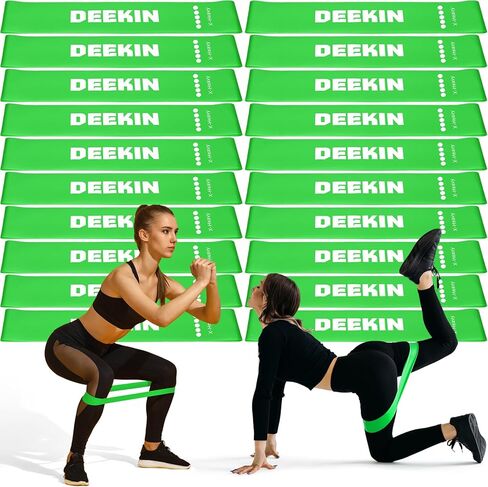 Deekin 20 Pcs Resistance Bands Resistance Loop Exercise Bands Exercise Equipment Elastic Band for Women and Men Home Fitness, Gym, Yoga in Saudi Arabia