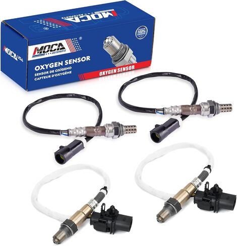 MOCA 4X Upstream & Downstream O2 Oxygen Sensor fits for Ford 2009-2014 E150 4.6L 5.4L, 2009-2014 E250 4.6L 5.4L, 2009-2016 E350 Super Duty 5.4L, 2013 E350 Super Duty 6.8L, 2009-2010 F150 4.6L in Saudi Arabia