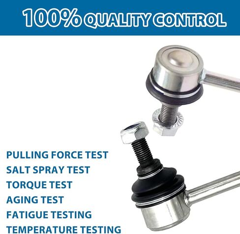 Rear Sway Stabilizer Bar End Link Kit 2Pcs Left & Right｜Replacement For GX470 4Runner FJ Cruiser｜Replace OE#: K80469 White in Kuwait