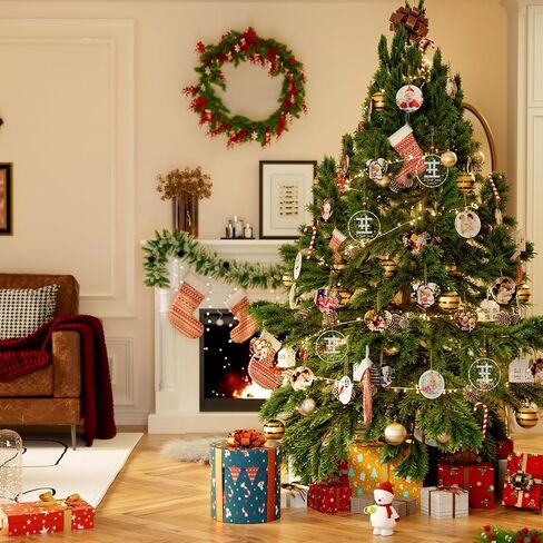 DPDP Personalized Family Christmas Ornaments 2025 - Crystal Personalized Ornaments, Custom Christmas Ornament with Name, Scrabble Xmas Tree Decoration, Crossword Puzzle Gift for Kid, Family & Friend in Saudi Arabia