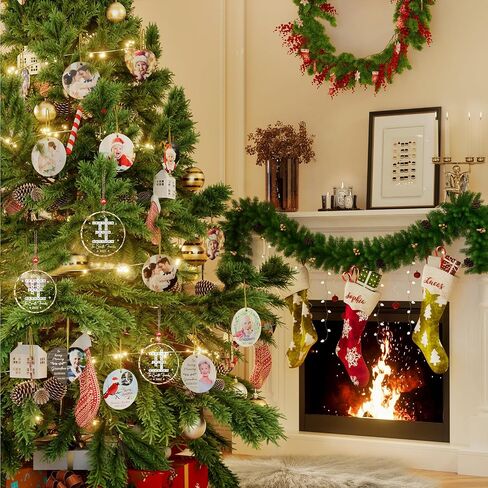 DPDP Personalized Family Christmas Ornaments 2025 - Crystal Personalized Ornaments, Custom Christmas Ornament with Name, Scrabble Xmas Tree Decoration, Crossword Puzzle Gift for Kid, Family & Friend in Saudi Arabia