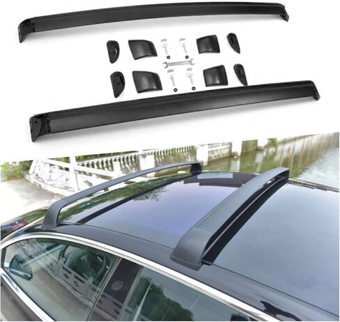 قضبان سقف متقاطعة من سبائك الألومنيوم لطراز تسلا 3 2017-2023 2024 رف سقف للأمتعة مع قفل in Kuwait