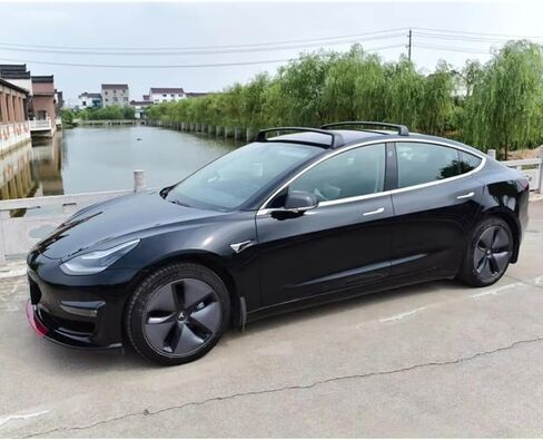 قضبان سقف متقاطعة من سبائك الألومنيوم لطراز تسلا 3 2017-2023 2024 رف سقف للأمتعة مع قفل in Kuwait