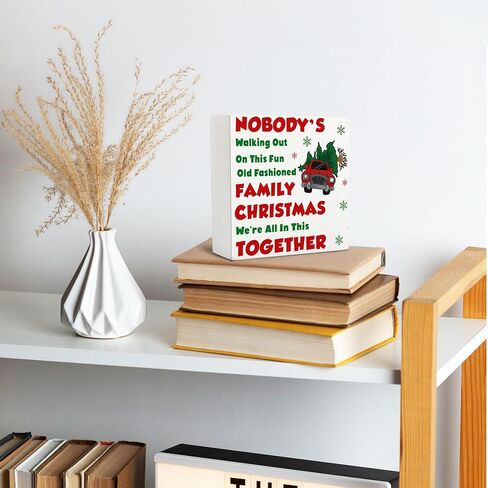 Christmas Bar Cocktail Wood Box Sign,Christmas Cocktail Club Wooden Sign,Martini Wooden Desk Signs For Home Kitchen Decor,Cocktail Decor,Bar Cart Decor,Martini Decor,5x5 Inches in Kuwait