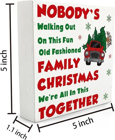 Christmas Bar Cocktail Wood Box Sign,Christmas Cocktail Club Wooden Sign,Martini Wooden Desk Signs For Home Kitchen Decor,Cocktail Decor,Bar Cart Decor,Martini Decor,5x5 Inches in Kuwait