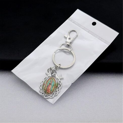 Lady Pattern Keychains Our of Guadalupe Key Ornament Suitable for Baptism and First Communion Religious in Saudi Arabia