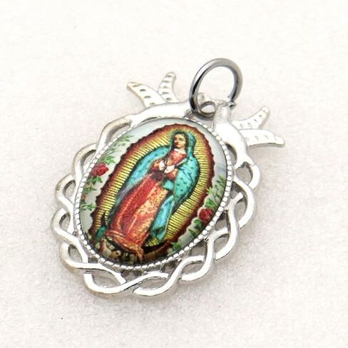 Lady Pattern Keychains Our of Guadalupe Key Ornament Suitable for Baptism and First Communion Religious in Saudi Arabia