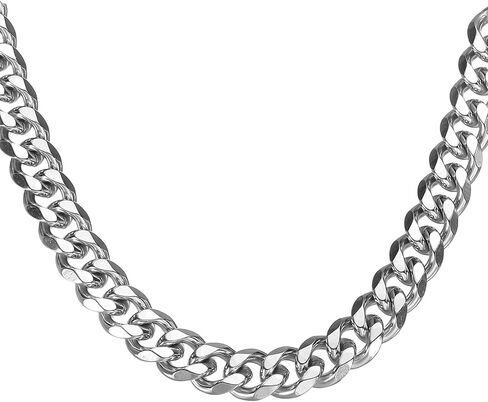 HARFINGTON Mens Chains Necklaces Stainless Steel Link Chain Necklace Accessories for Men Women Jewelry Gift in Saudi Arabia