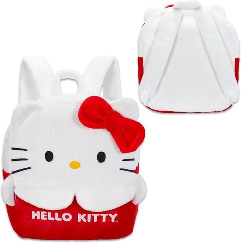 Hello Kitty Plush Backpack Set - Bundle with 15" Sanrio Plushie Backpack Doll with Carrying Straps Plus Tattoos, Stickers, and More for Kids in Saudi Arabia