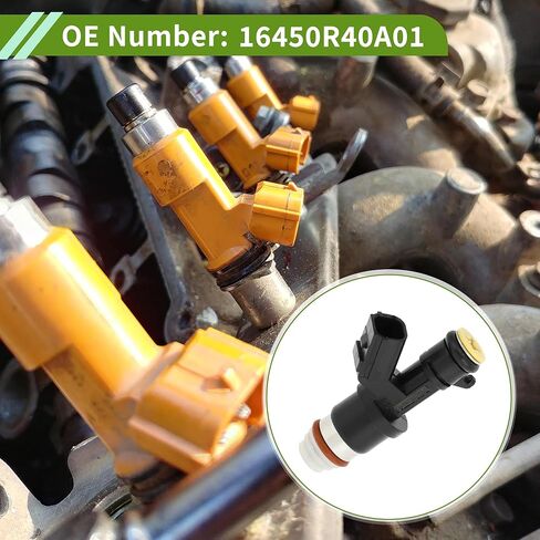 4 Pcs No.16450R40A01 Fuel Injector for Honda Civic Si 2.4 2012-2015 for Accord 2.4 2008-2012 for CR-V 2.4 2010-2011 in Saudi Arabia