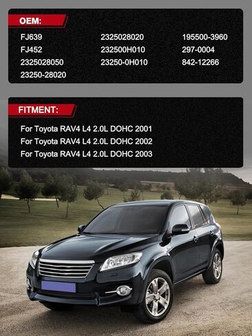 FJ639 Fuel Injectors 4PCS L4 2.0L Only For Toyota RAV4 2001 2002 2003, FJ425 2325028020 232500H010 2325028050 in Kuwait