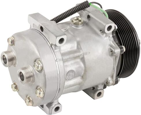AC Compressor & 119mm 8 Groove A/C Clutch For Case & New Holland Replaces 8500795 Sanden SD7H15 8144 w/ 24v 1-Wire Coil - BuyAutoParts 60-03277NA New in Saudi Arabia