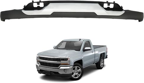 GXYWADY Front Lower Bumper Valance with Chrome Skid Plate with Tow Hook Holes Set Replacement for Silverado 1500 with Z71 2016 2017 2018 2019 Replacement for 84029815 23243083 in Saudi Arabia