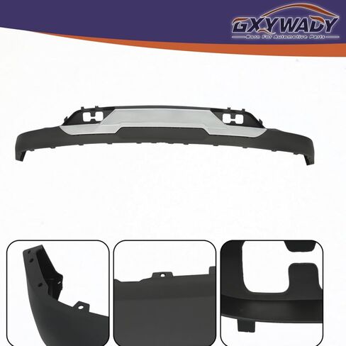 GXYWADY Front Lower Bumper Valance with Chrome Skid Plate with Tow Hook Holes Set Replacement for Silverado 1500 with Z71 2016 2017 2018 2019 Replacement for 84029815 23243083 in Saudi Arabia