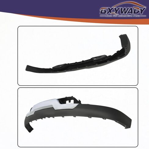 GXYWADY Front Lower Bumper Valance with Chrome Skid Plate with Tow Hook Holes Set Replacement for Silverado 1500 with Z71 2016 2017 2018 2019 Replacement for 84029815 23243083 in Saudi Arabia