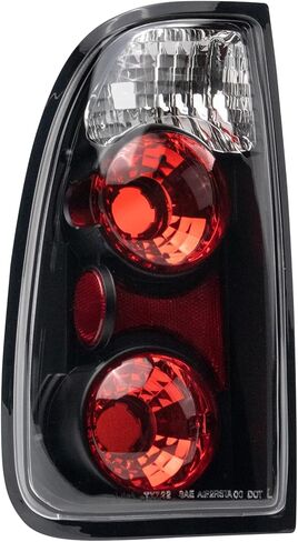 TRQ 2 Piece Driver & Passenger Side Tail Light Assembly Performance Set Clear Black Background Compatible with 2001-2006 Toyota Tundra TO2800129 TO2801129 in Saudi Arabia