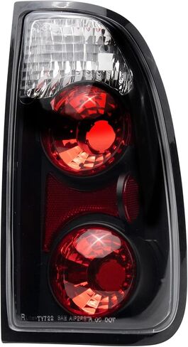 TRQ 2 Piece Driver & Passenger Side Tail Light Assembly Performance Set Clear Black Background Compatible with 2001-2006 Toyota Tundra TO2800129 TO2801129 in Saudi Arabia