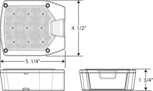 Optronics STL82RBP Led Combination Tail Light for Passenger Side, 1 Pack, Red in Saudi Arabia