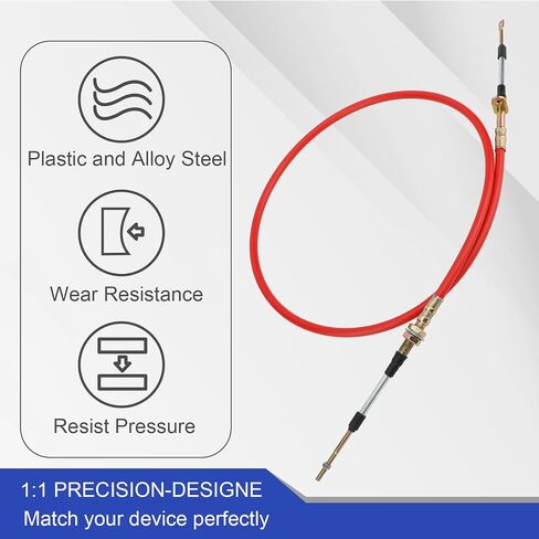 80833 5Ft Automatic Transmission Shifter Cable Eyelet End for B&M Transmission Shift Lever Replace# BMM-80833, 80605 80833 AF72-1002 in Saudi Arabia